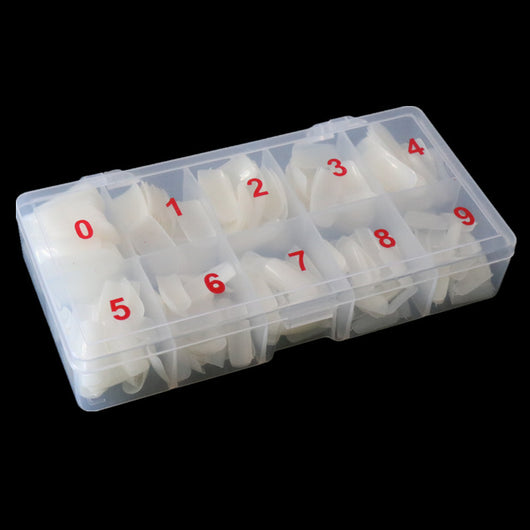 Kit de 500 Piezas de Uñas Postizas - Francés Natural y Transparente - Image 3