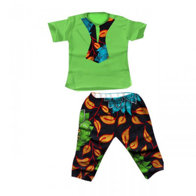 Traje Infantil Africano en Algodón con Estampado Batik - Image 35