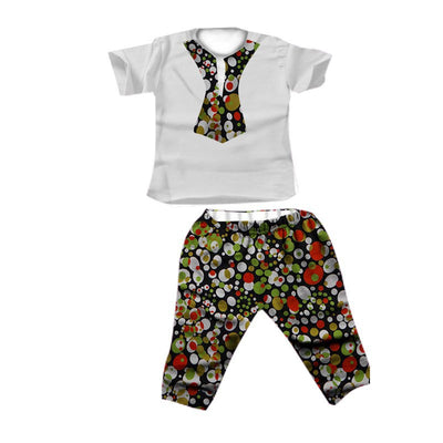 Traje Infantil Africano en Algodón con Estampado Batik - Image 33