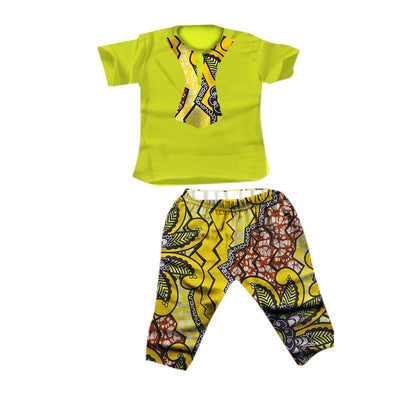 Traje Infantil Africano en Algodón con Estampado Batik - Image 31