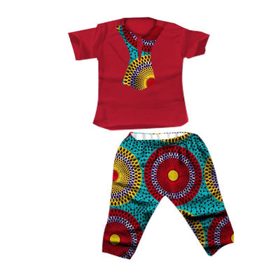 Traje Infantil Africano en Algodón con Estampado Batik - Image 6