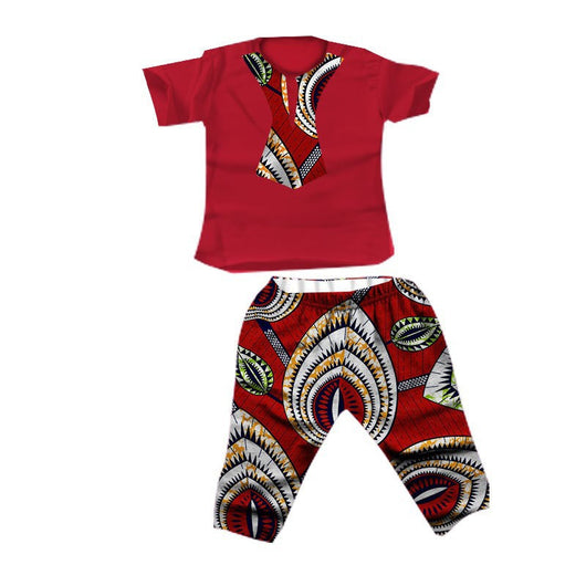 Traje Infantil Africano en Algodón con Estampado Batik - Image 15