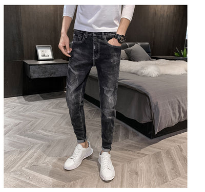 Pantalones Casuales Slim Stretch con Puño Ajustado - Image 10