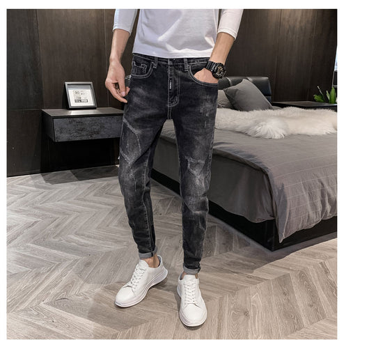 Pantalones Casuales Slim Stretch con Puño Ajustado - Image 10