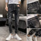 Pantalones Casuales Slim Stretch con Puño Ajustado