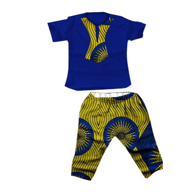Traje Infantil Africano en Algodón con Estampado Batik - Image 5
