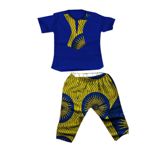 Traje Infantil Africano en Algodón con Estampado Batik - Image 5