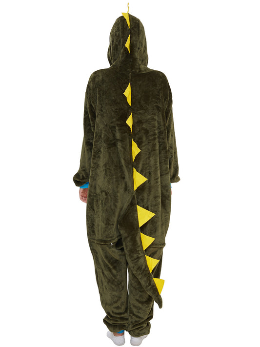 Pijama Integral Dragón Verde Militar - Disfraz Cómodo Unisex para Casa - Image 2
