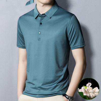 Camiseta de Seda para Hombre Woodpecker - Diseño Rayado Fresco y Cómodo - Image 17