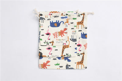 Bolsa de Almacenamiento con Cordón Estampado Zoo - Ideal para Regalos de Té - Image 7
