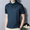 Camiseta de Seda para Hombre Woodpecker - Diseño Rayado Fresco y Cómodo
