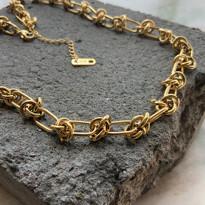 Collar Ajustable con Cadena de Nudos Personalizados para Capas - Image 5