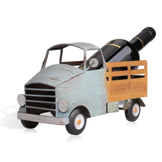 Soporte para Vino en Forma de Camioneta Pickup, Decoración Creativa para el Hogar, Artesanía Moderna en Metal