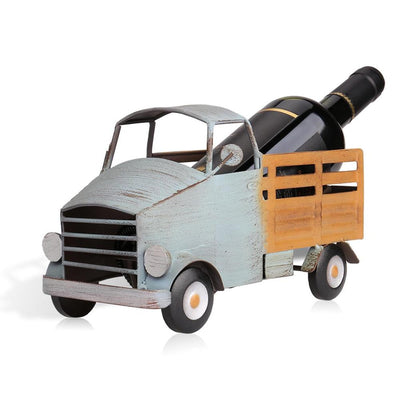 Soporte para Vino en Forma de Camioneta Pickup, Decoración Creativa para el Hogar, Artesanía Moderna en Metal
