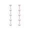 Long Pearl String Tassel Plateado Earrings With Simple Personality A Estilo