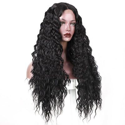 Peluca Rizada Larga para Mujer - Rizos Africanos Pequeños - Image 3