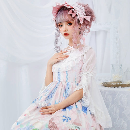 Blusa Lolita Sheer con Mangas Acampanadas - Estilo Alice Girl B306 - Image 6
