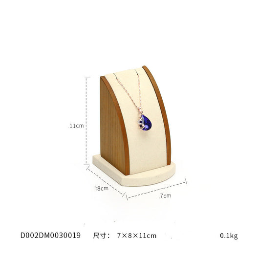 Expositor de Joyas de Madera Maciza - Soporte Curvo para Collares y Pendientes - Image 8