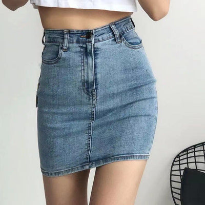 Falda Denim Cintura Alta Slim Fit - Tendencia Verano - Image 5