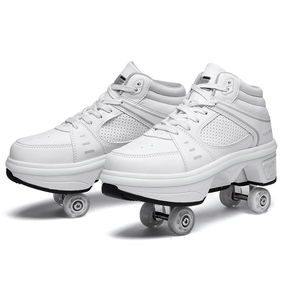 Patines Versátiles Deformables de Doble Fila - 2 en 1