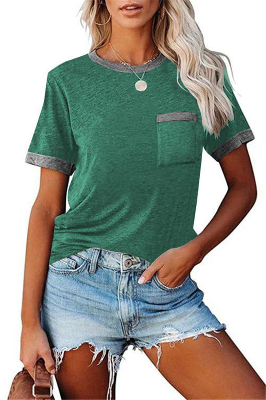 Blusa con Cuello Redondo y Bolsillos Funcionales - Image 2