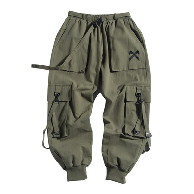 Overol Hombre Multibolsillos Suelto Hip-hop Resistente al Viento - Image 7