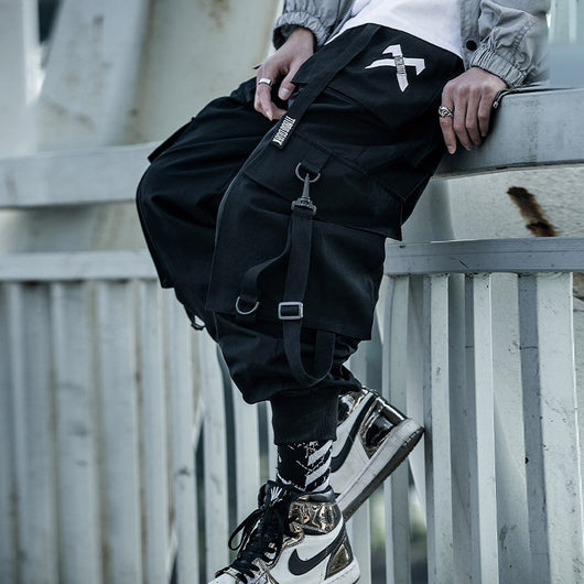 Overol Hombre Multibolsillos Suelto Hip-hop Resistente al Viento - Image 8