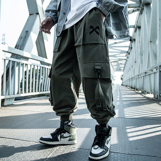 Overol Hombre Multibolsillos Suelto Hip-hop Resistente al Viento - Image 5