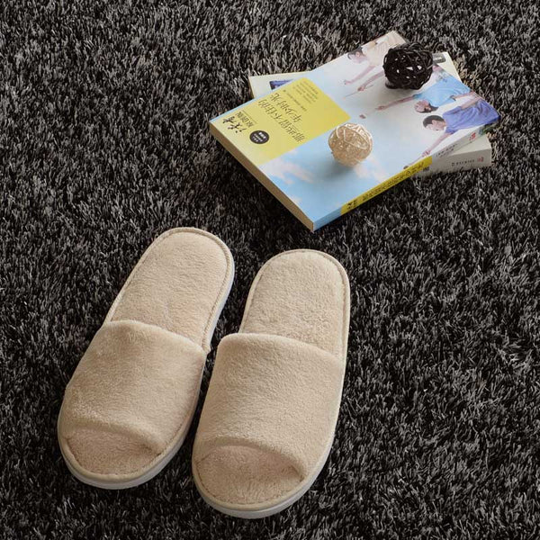 Pantuflas de Hotel con Suela Gruesa de Algodón - Pack Medio