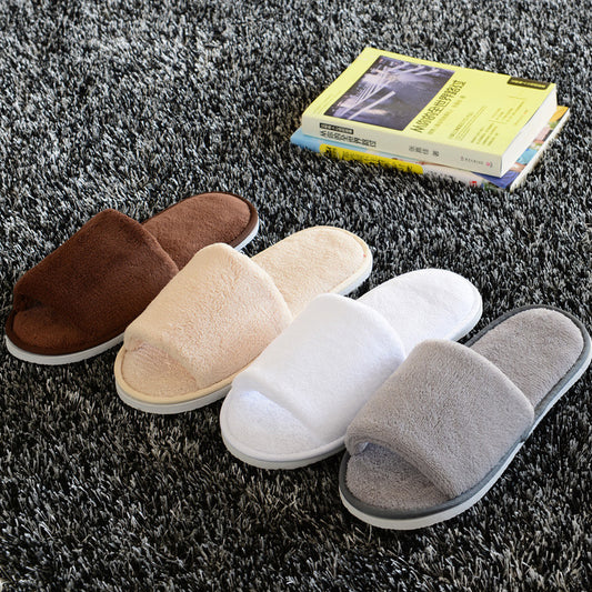 Pantuflas de Hotel con Suela Gruesa de Algodón - Pack Medio