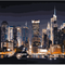 Cuadro Pintura Acrílica Noche en Manhattan Nueva York