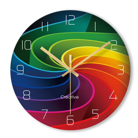 Reloj de Pared Moderno Silencioso de Cristal - Diseño Minimalista