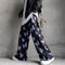 Pantalones Casuales Harajuku Hip Hop con Estampado Ancho para Mujer