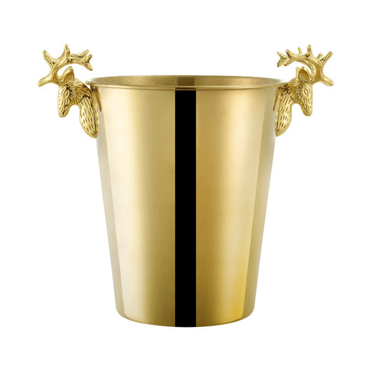 Cubitera de Lujo Cabeza de Ciervo Acero Inoxidable para Champagne y Vinos - Image 15