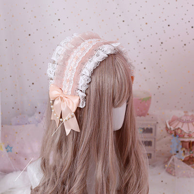 Diadema Lolita Hecha a Mano Multicolor con Encaje Delicado - Image 4