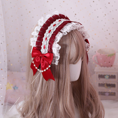 Diadema Lolita Hecha a Mano Multicolor con Encaje Delicado - Image 8