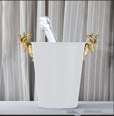 Cubitera de Lujo Cabeza de Ciervo Acero Inoxidable para Champagne y Vinos - Image 10