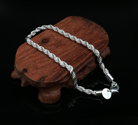 Pulsera Trenzada de Cobre y Plata 4MM - Diseño Europeo Moderno - Image 6