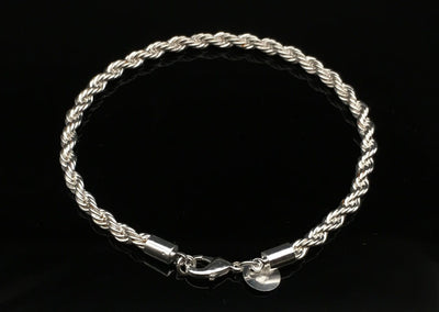 Pulsera Trenzada de Cobre y Plata 4MM - Diseño Europeo Moderno - Image 3