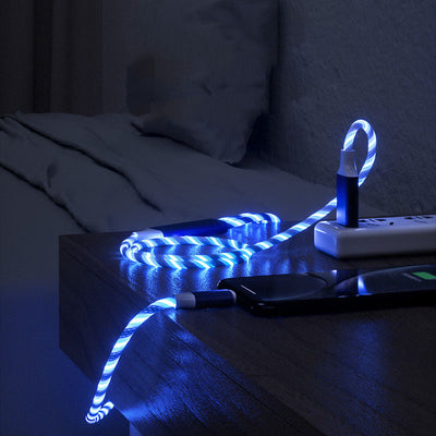 Cable 3 en 1 USB Micro y Type C con Luz LED Fluida para Carga Rápida - Image 15