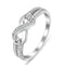 Wish Hot Sale New Creative Diamond 8 Word Ring Amazon Plateado 5
