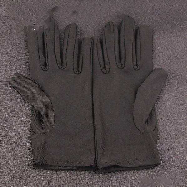 Guantes Negros de Algodón para Manipulación de Joyería y Etiqueta