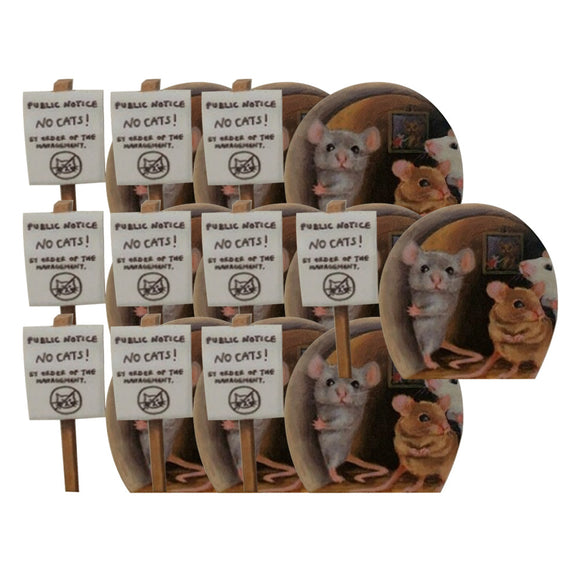 Adhesivo Decorativo Agujero de Ratón para Cocina y Hogar