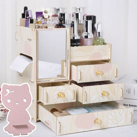 Organizador de Cosméticos y Joyas en Madera con Cajones - Image 23