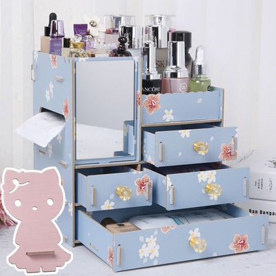 Organizador de Cosméticos y Joyas en Madera con Cajones - Image 34
