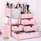 Organizador de Cosméticos y Joyas en Madera con Cajones