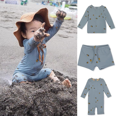 Traje de Baño Infantil Protección Solar Manga Larga