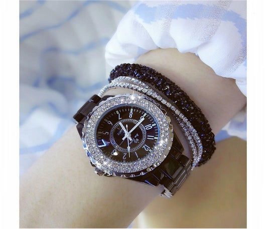 Reloj Automático para Mujer Cerámica Blanca Elegante - Image 10