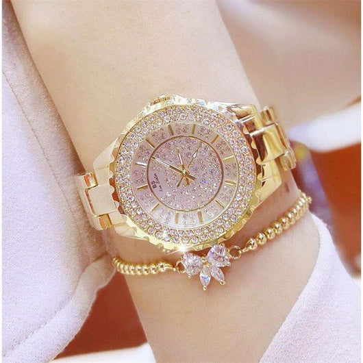 Reloj Automático para Mujer Cerámica Blanca Elegante