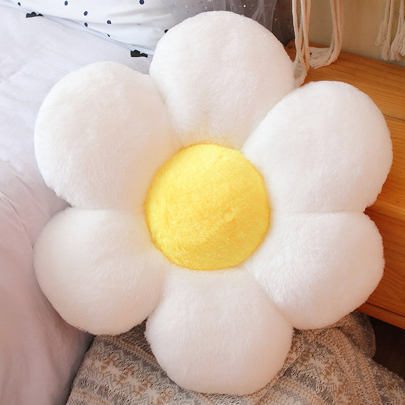 Cojín Peluche Girasol - Almohada Decorativa Floral
